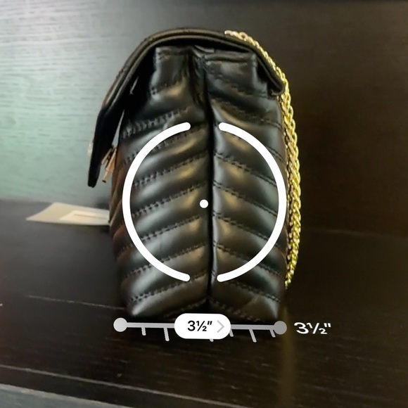 SARA BURGLAR genuine black leather shoulder bag Kate Trapunto BORSA DONNA NWT - Picture 11 of 12